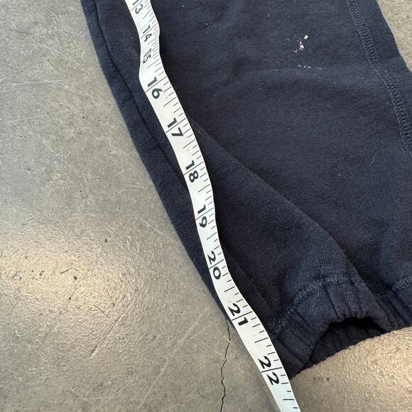Vintage Y2K Abercrombie Mcbling Sweatpant Capri Jogger Crop Navy Drawstring XS - Picture 8 of 8